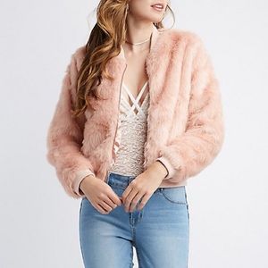 Pink Faux Fur Jacket